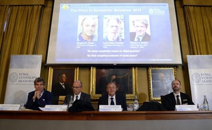 Trois Américains ont recu le prix Nobel de l'économie ce lundi 14 octobre 2013.