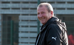 L'entraîneur du Stade Rennais Rolland Courbis, jamais avare de bons mots.