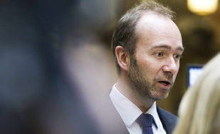 Trond Giske, un des deux numéros deux du parti travailliste, formation d'opposition