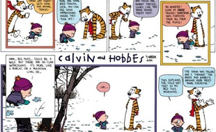 Une planche de la série «Calvin et Hobbes», de Bill Watterson.
