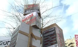 Manifestation contre un projet de «tour Triangle» à Paris, le 18 janvier 2014.