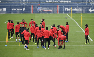 Le PSG à l'entraînement au Camp des Loges
