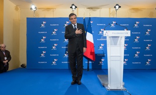 François Fillon après sa victoire à la primaire de la droite le 27 novembre 2016.