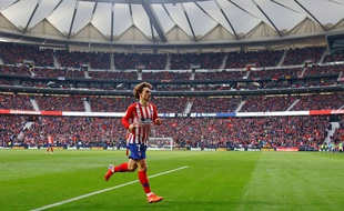 Antoine Griezmann avec l'Atlético de Madrid.