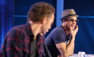 Sinclair et JoeyStarr, jurés de «Nouvelle Star» saison 12.