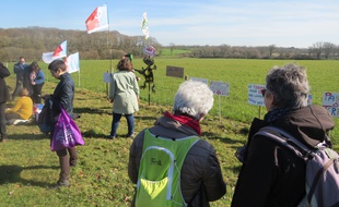 Manifestation contre le projet de surf park à Saint-Père-en-Retz, le 24 février 2019