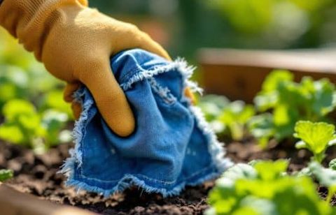 Ce vieux jean troué devient l’arme secrète anti-nuisibles au potager cet été (zéro euro, zéro déchet, effet immédiat)