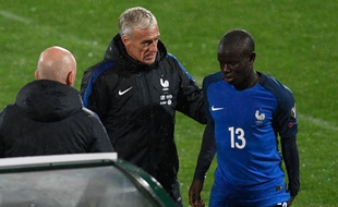 Touché à la cuisse gauche, Kanté est sorti en première mi-temps contre la Bulgarie.