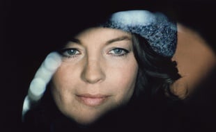 Romy Schneider sur le tournage de «Fantôme d'amour» en Italie en 1981.