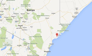 Carte de Mpeketoni au Kenya