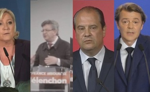 Mélenchon, Le Pen, Cambadélis... Écoutez les réactions des candidats.