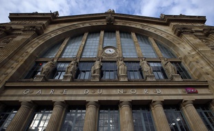 La gare du Nord. (Illustration)
