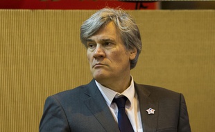 Le ministre de l'Agriculture, Stéphane Le Foll, le 29 février 2016 au Salon de l'agriculture.