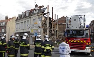 La maison du 38, rue Pierre-Legrand, qui s'est effondré en septembre 2014, faisant deux morts, une mère et son fils.