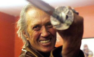 David Carradine en promotion à Londres, avril 2005.