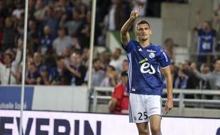 Ludovic Ajorque a ouvert le score pour le Racing.
