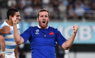 Camille Lopez, auteur du drop de la gagne lors de France-Argentine en Coupe du monde, le 21 septembre 2019.