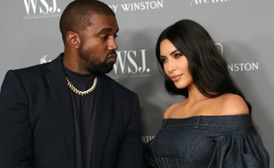 Le rappeur Kanye West et son épouse, la femme d'affaires Kim Kardashian