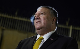 Mike Pompeo, le secrétaire d'Etat américain, lors de sa visite à Bagdad.