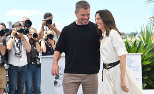 Matt Damon et Camille Cottin s'amusent à Cannes le vendredi 8 juillet 2021