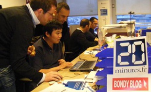 Les Bondy blogueurs dans les locaux de 20 minutes