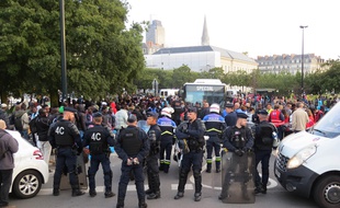 Evacuation du square Daviais jeudi 20 septembre 2018.