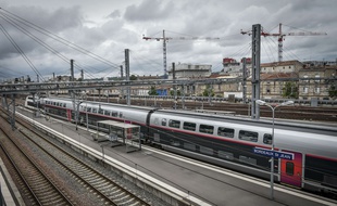 Un TGV à Bordeaux. Credit:UGO AMEZ/SIPA.