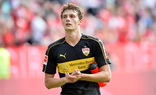 Benjamin Pavard sous le maillot de Stuttgart, le 26 août 2018.