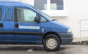 A Nantes, le 10 janvier 2016- Un véhicule de gendarmerie, à Nantes