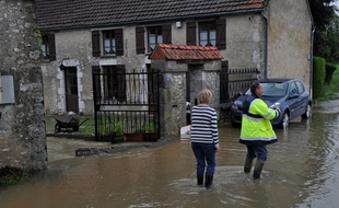Meung-sur-Loire au sud d'Orléans, a été touché par les inondations