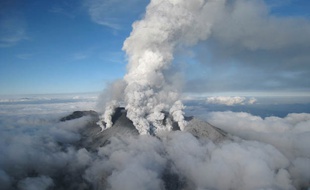 Le volcan Ontake, au Japon, s'est réveillé le 28 septembre 2014.