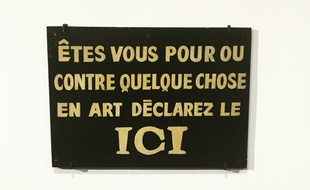 Vue de l'exposition Ben au musée Maillol en septembre 2016
