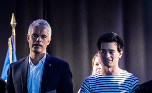 Laurent Wauquiez et Aurane Reihanian en septembre 2017.