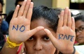 Des étudiants lors d'une manifestation contre le viol, à Hyderabad, en Inde, le 13 septembre 2013