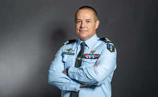 Le colonnel Sébastien Dordhain, envoyé comme attaché de sécurité intérieure (ASI) auprès de l'ambassadeur de France à Kiev.