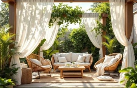 Créez un coin détente irrésistible au jardin : la technique à adopter cet été pour une ambiance fraîche et cosy sans effort