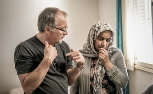 Le réalisateur Philippe Faucon et l'héroïne du film "Fatima", Soria Zeroual.
