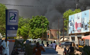 Une explosion a eu lieu dans le centre ville de Ouagadougou, au Burkina Faso, ce 2 mars 2018.