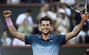 Dominic Thiem a venu à bout de Federer en finale à Indian Wells.