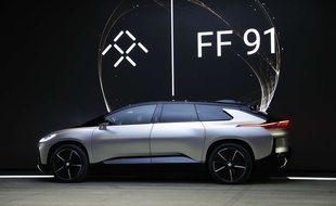 Faraday Future a présenté sa première voiture, la FF91, le 3 janvier 2017 au CES de Las Vegas.