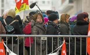 Les Lejaby d'Yssingeaux sont venues soutenir leurs collègues des autres sites.