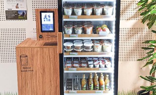 Un frigo connecté à la CAF du Rhône.