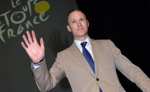 Christopher Froome lors de la présentation du Tour de France 2014 le 23 octobre 2013.