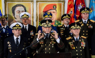 Le ministre de la Défense Vladimir Padrino Lopez à Caracas, le 24 janvier 2019.