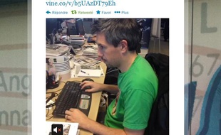 Test de l'application Vine à la rédaction.