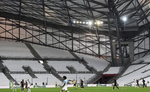 Un match à huis clos entre l'OM et Francfort, le 20 septembre 2018 au Vélodrome.