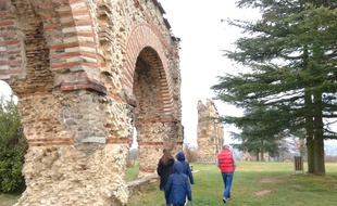 L'aqueduc romain du Gier, à Chaponost, près de Lyon.