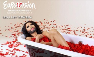 L'affiche de l'Eurovision 2014 avec Conchita Wurst