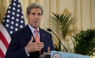 Le secrétaire d'Etat américain John Kerry le 14 octobre 2014 à Paris