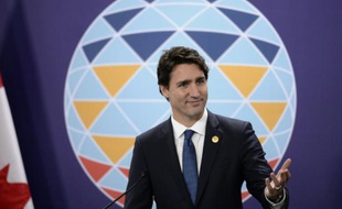 Le Premier ministre canadien Justin Trudeau au sommet de l'Apec, le 19 novembre 2015 à Manille, aux Philippines